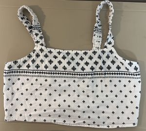 Patterned Crop Top