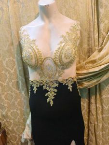 Elegant Black Slit Maxi Dress