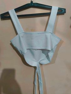 White crossover top