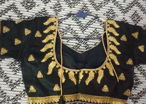 Elegant Black &amp; Gold Blouse