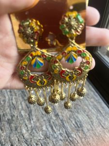 Big Colourful Jhumkas