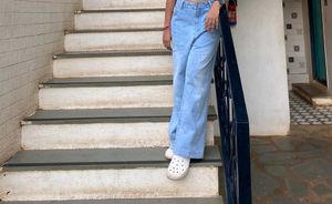 Wide Leg Denim Jeans