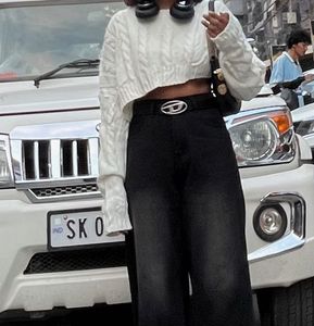 White cropped Sweater
