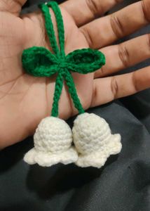 Lily of the Valley Crochet Keychain