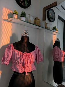 Athena Milkmaid Crop Top