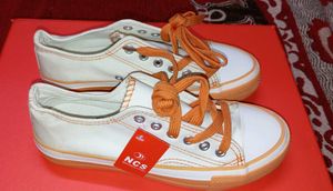 Women Orange Training Canvas Sneakers