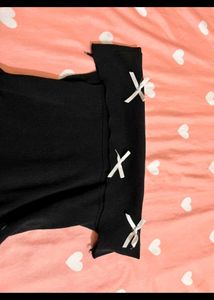 Savana Off-Shoulder Black Top with Bows