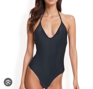 Black Bodysuit Swimsuit One Piece