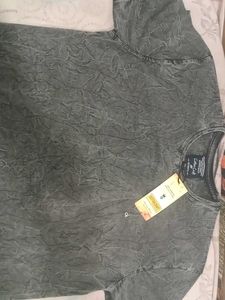 Stylish Grey Cotton Craft T-Shirt