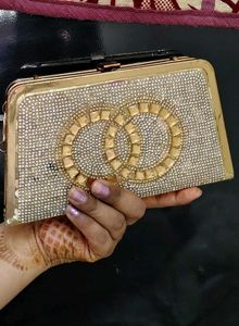 🔥😍party wear clutch purse handbag double sided