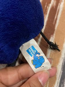 Cute Blue Elephant Keychain