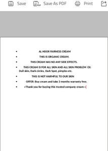 AL HOOR FAIRNESS CREAM
