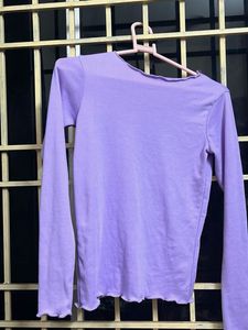 Lavender Ripped Top