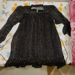 Sparkly Black Tiered Dress