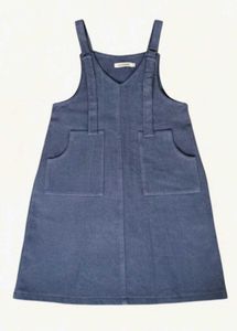 Blue Pinafore Dress