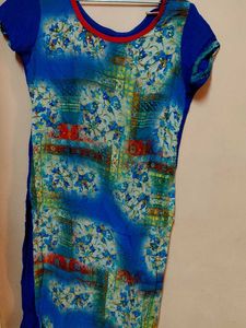 Blue Printed Kurta