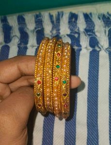 Gold-tone Bangle Set