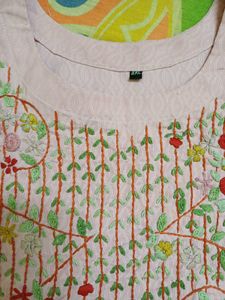 Lilac Embroidered Kurti