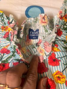 Floral Print Off-Shoulder Top