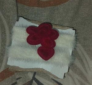 Red Flower & Heart Soft Fluffy Elegant Rubber