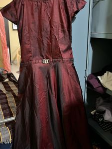 Elegant Maroon Dress