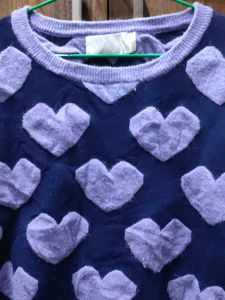 Heart Print Sweater