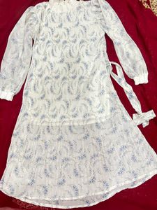 Floral Print High Neck Top