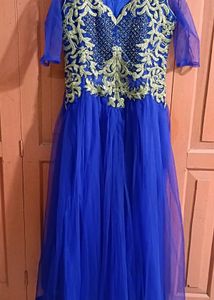 Blue Party Wear Gown