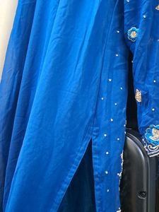 Elegant Blue Embroidered Kurta