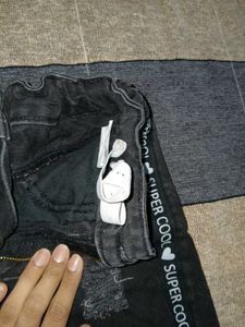 Cool Distressed Denim Skirt - Adjustable