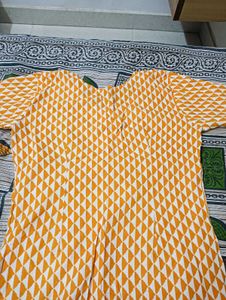 Geometric Print Long Dress