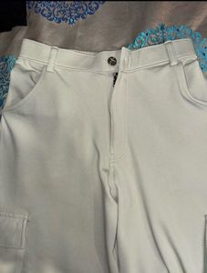 Iight Grey Cargo Pants For Women.