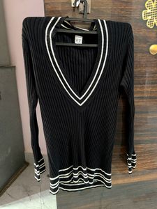 Black V Neck Top