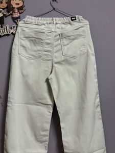 Wide Leg Beige Pants