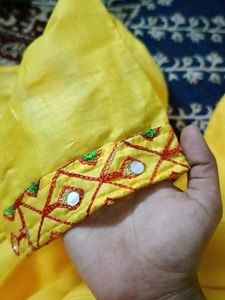 Complete Yellow Salwar Suit Set With Bangles
