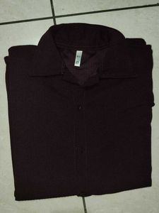 Burgundy Casual Shirt