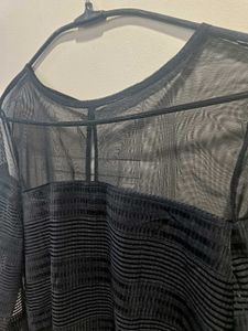 Sheer Black Top