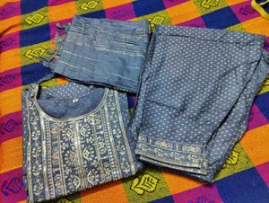 Elegant grey kurta set