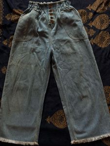 High-Waisted Denim Jeans