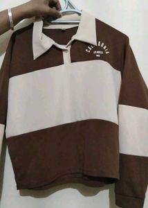 Brown & Beige Polo T-Shirt
