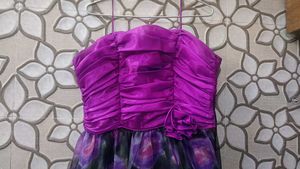 Purple Floral Maxi Dress