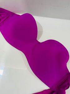 2 Padded Bras With Transparent Strap