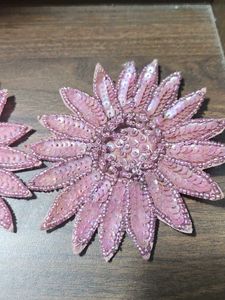 Floral  beaded handmade earrings