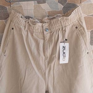 Beige Zudio Pants