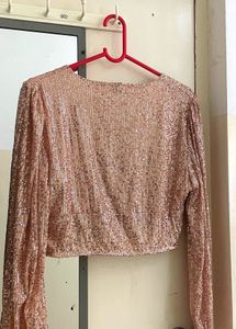 Sequin Asymmetrical Top