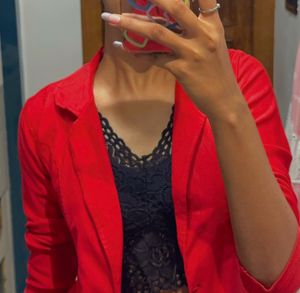 Mary Jane Red Blazer