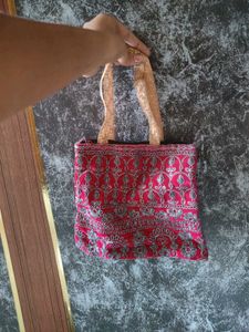 Velvet Hand Bag.