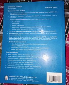 Business Studies Book For Class 11th Commerce