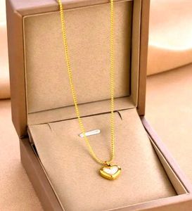 Gold Heart Pendant Necklace