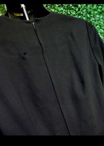 Elegant Black Chiffon Dress